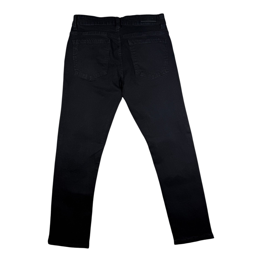 Kenneth Cole New York Mens Slim Fit Black Jeans 32x30 Solid Denim Pants - Picture 3 of 5